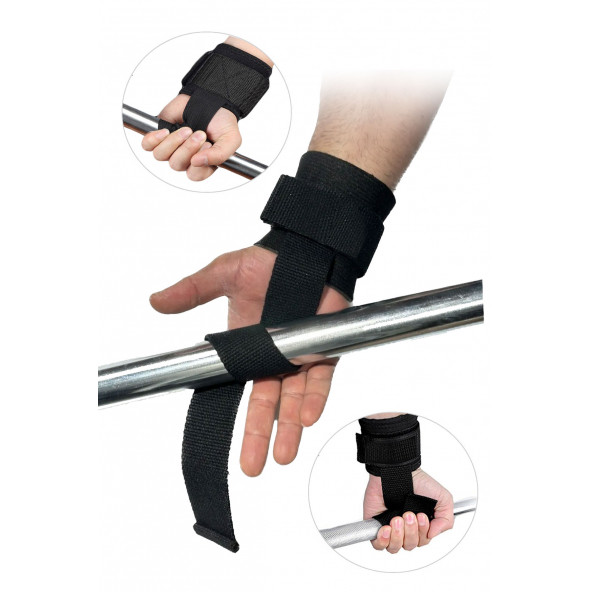 Spor Byfit Grip Pro Lifting Straps Bileklik Destekli Ağırlık Kaldırma Kayışı ürün görseli 1