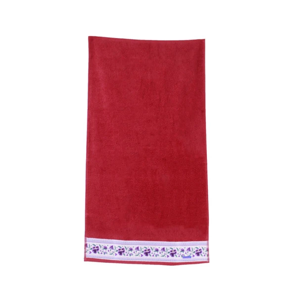 Hobby F.K. Laura El, Baş Havlusu Kırmızı 50x90 ürün görseli 1