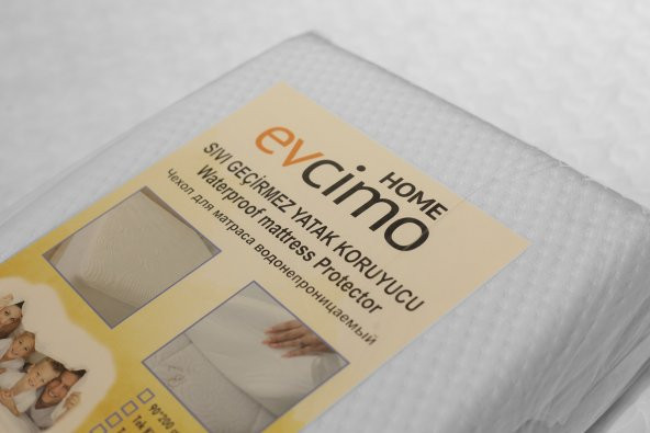 Evcimo Home 100 Sıvı Geçirmez Alez Yatak Koruyucu Çift Kişilik 200x200 cm ürün görseli 1