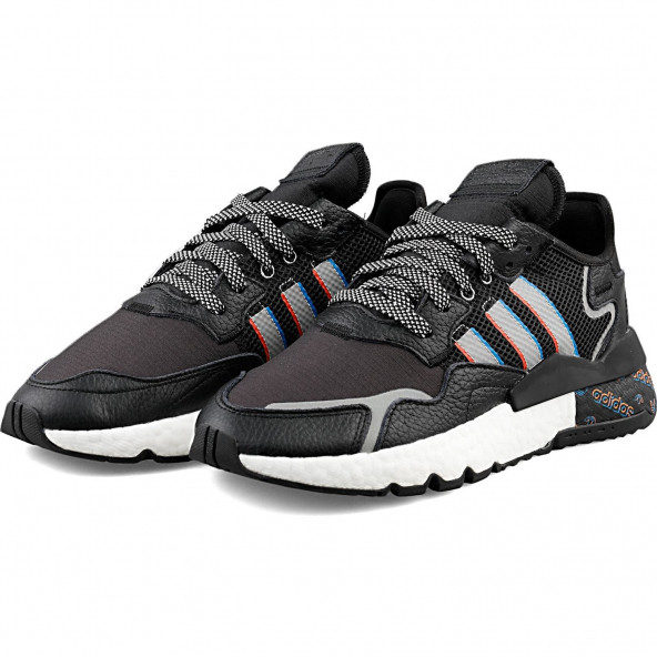 Adidas Nite Jogger Erkek Günlük Ayakkabı H01718 Siyah ürün görseli 1