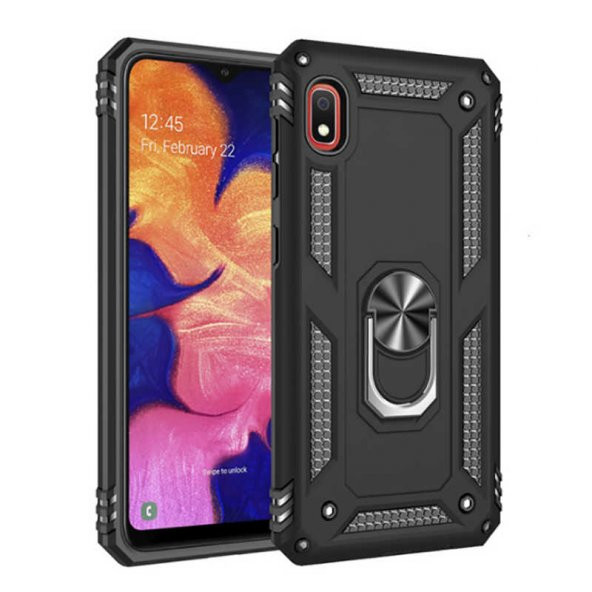 Xiaomi Redmi 7A Kılıf Sofya Yüzüklü Standlı Zırhlı Silikon Kılıf ürün görseli 1