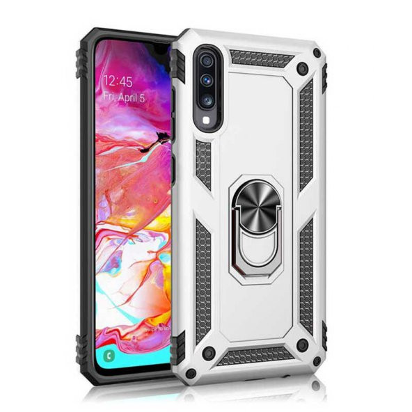 Huawei P Smart Pro 2019 Kılıf Sofya Yüzüklü Standlı Zırhlı Silikon Kılıf ürün görseli 1