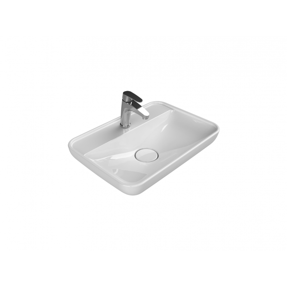 Cerastyle Turkuaz Lal Tezgah Üstü Lavabo 60x42 Cm ürün görseli 1