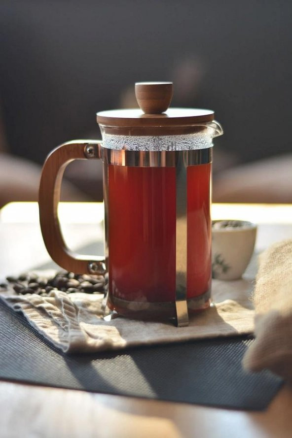 Oms Ginza French Press 600 ml 9132 - Resim 3