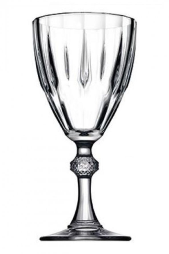 Paşabahçe 44767 diamond ayaklı su bardak - kadeh meşrubat bardağı 6 lı ürün görseli 1