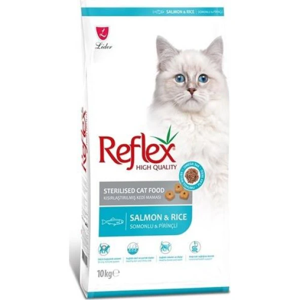 Reflex Sterilsed Somonlu Kısırlaştırılmış Yetişkin Kedi Maması 10 Kg ürün görseli 1