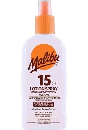 Malibu Güneş Koruyucu Sprey Losyon SPF15 200 ml ürün görseli 1