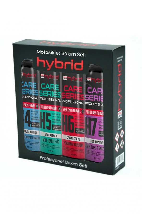 Hybrid Profesyonel Motosiklet Bakım Seti 4 LÜ ürün görseli 1