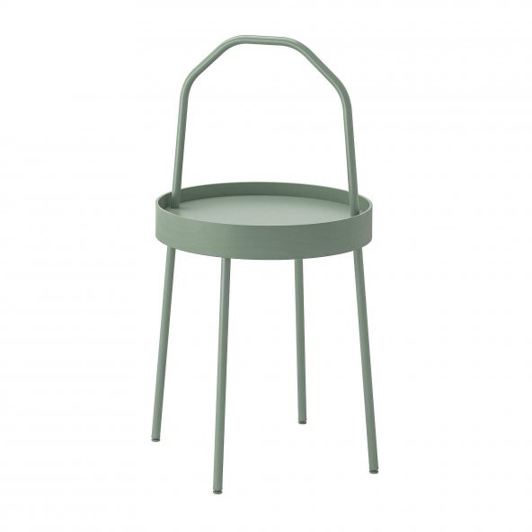 Kulplu Sehpa Su Yeşili Renk MeridyenDukkan 38 cm Metal-Taşınabilir Sehpa ürün görseli 1