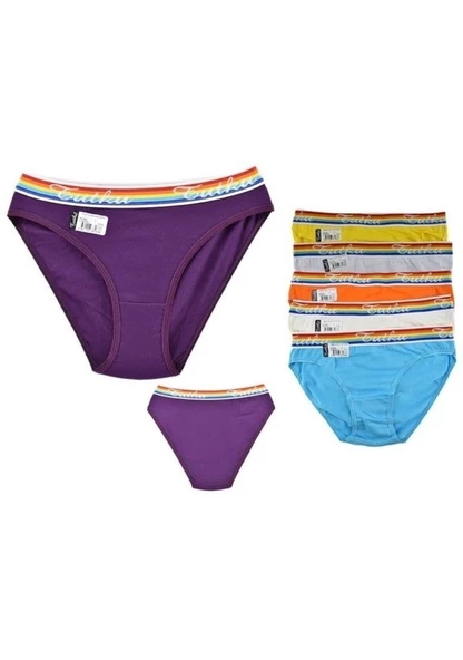 Tutku 12 li Hazal Bayan Elastan Bikini Külot Kombin ürün görseli 1