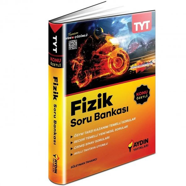 Aydın YKS TYT Fizik Konu Özetli Soru Bankası Video Çözümlü Aydın Yayınları ürün görseli 1
