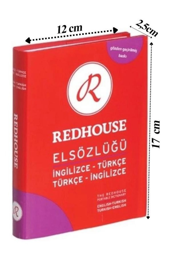 Redhouse İngilizce Türkçe El Sözlüğü Mor 544 Sayfa 1 Adet 30.000 Kelime Hazneli Red House İngilizce Sözlük El Boy Cep ürün görseli 1