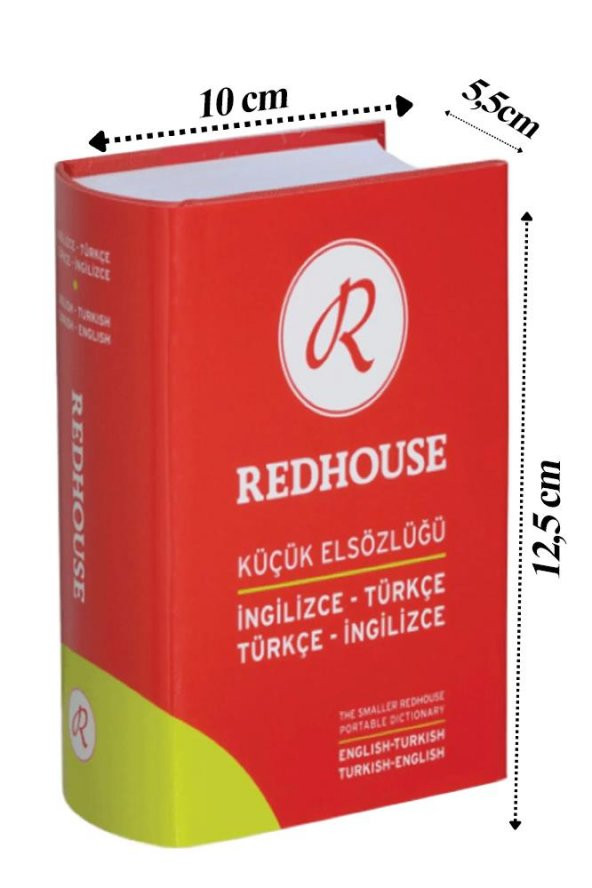 Redhouse İngilizce Türkçe Küçük El Sözlüğü Yeşil 702 Sayfa 1 Adet 80.000 Kelime Hazneli Red House İngilizce Sözlük El Boy Cep ürün görseli 1