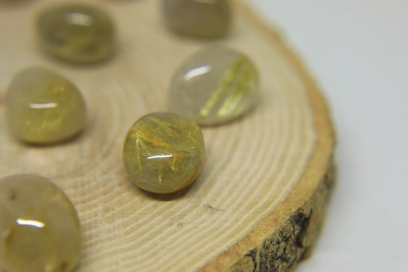 Golden Rutil Kuvars Taşı Küçük Boy (5-6gram) ürün görseli 1