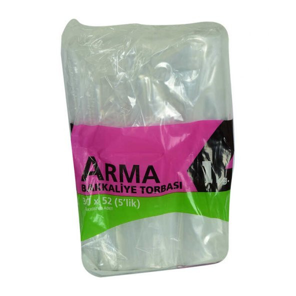 Naylon Torba Arma Şeffaf Bakkaliye Kuruyemiş Şeker Torbası 30x52 (5 lik ) Takribi 85 Adet 1000 Gr ürün görseli 1