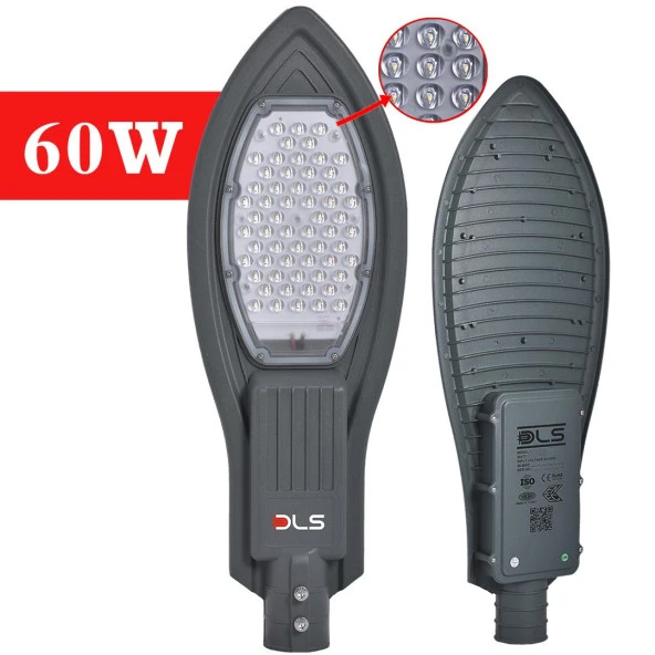 60W Led Yol Sokak Armatür DLS Park Bahçe Çevre Site Bina Dış Mekan Lamba Aydınlatma Ledli Sokak Armatürü ürün görseli 1