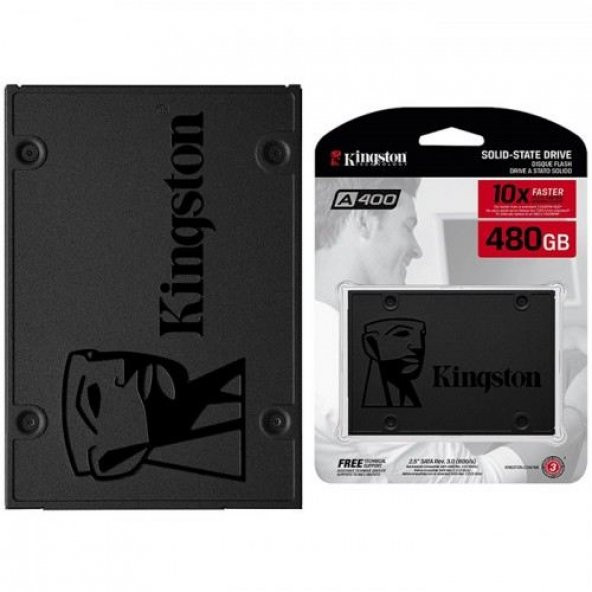 KINGSTON SA400S37/480G A400S37 480GB SATA 500/350MBs 2.5" ürün görseli 1