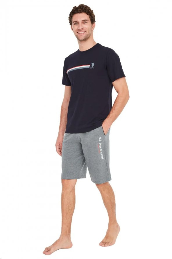 US Polo Assn Erkek T-shirt Şort Takımı 18661 ürün görseli 1
