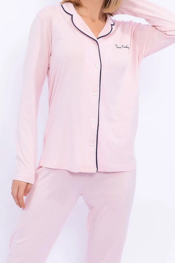 Pierre Cardin Kadın Gelin Modal Pamuk Gömlek Pijama Takımı 7717 Y ürün görseli 1