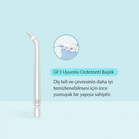 GF3 Ağız Duşu Başlığı 2li (Ortodonti) - Resim 2