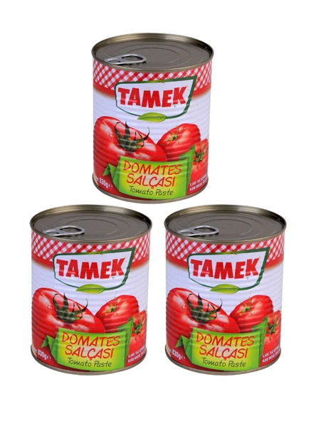 Tamek Domates Salçası 830 gr x 3 Adet ürün görseli 1