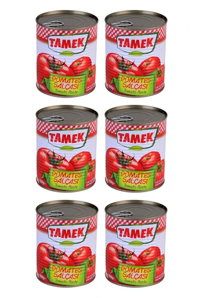 Tamek Domates Salçası 830 gr x 6 Adet ürün görseli 1