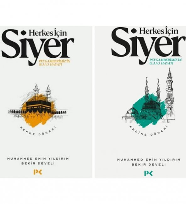 Herkes Için Siyer Peygamberimizin Hayatı 2 Kitap Set Muhammed Emin Yıldırım Bekir Develi - Mekke Dönemi - Medine Dönemi ürün görseli 1