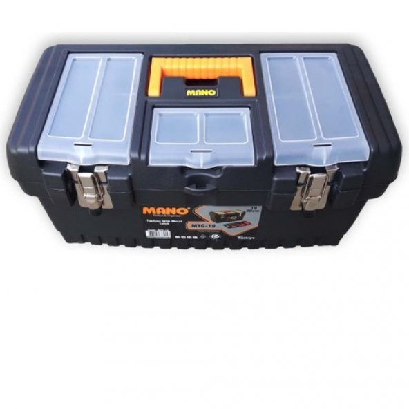 MANO PLASTİK TAKIM SANDIĞI METAL KİLİTLİ MTG-13" ürün görseli 1