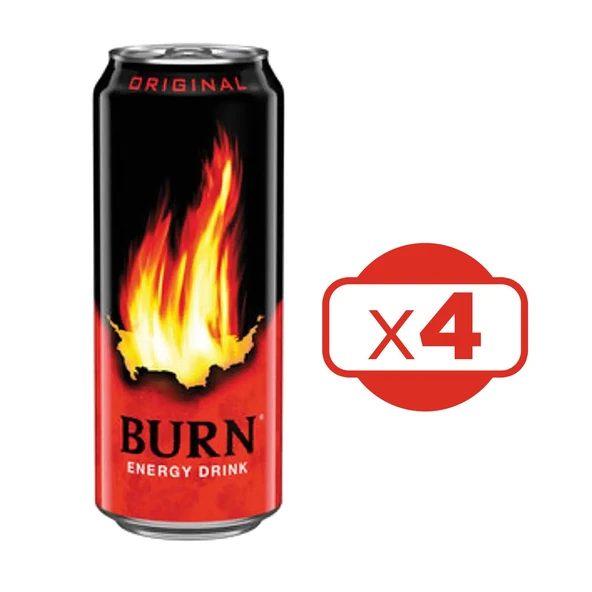 Burn Enerji İçeceği 500 ml 4 lü ürün görseli 1