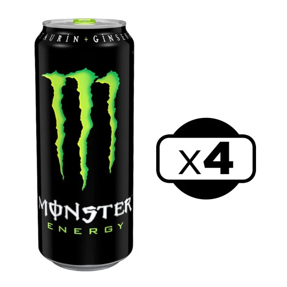 Monster Energy Enerji İçeceği 500 ml 4 lü ürün görseli 1