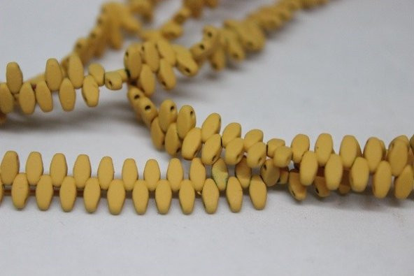 Hematit Taşı Çift Delikli/10 Adet (17500-1) - Resim 4