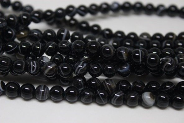 Akik Taşı 6mm/adet (17309-1) - Resim 2