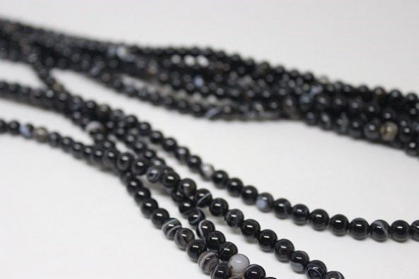 Akik Taşı 6mm/adet (17309-1) - Resim 4