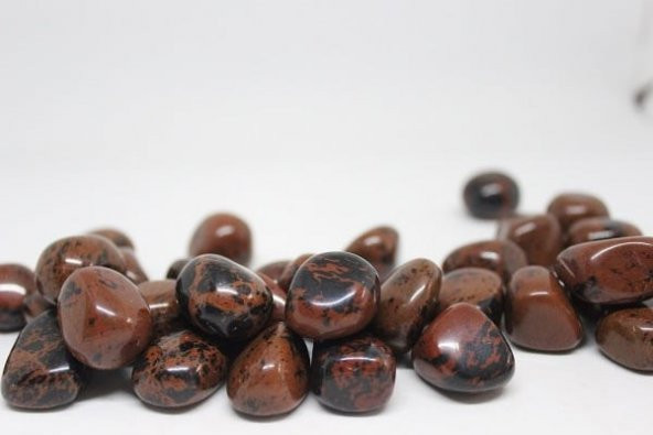 Kahverengi Obsidiyen Taşı Tamburlanmış (9-16 gram) ürün görseli 1