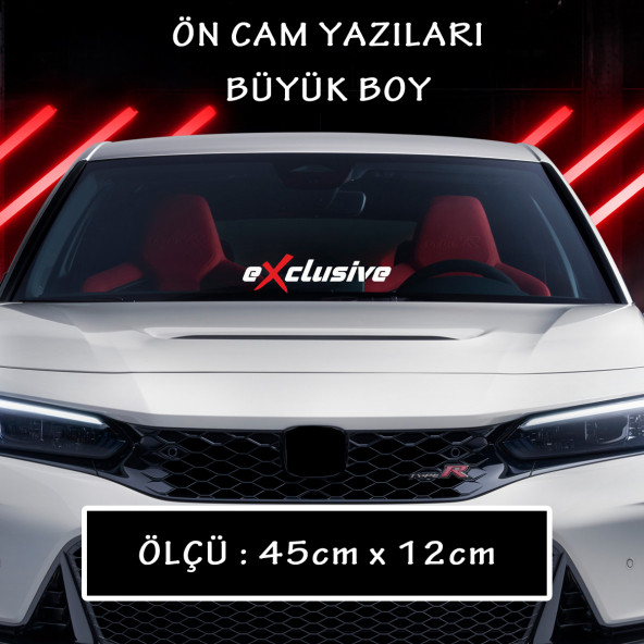 ex tuning modifiye etiket - araba motosikler atv kamyon kamyonet cam uyumlu sticker etiket ürün görseli 1