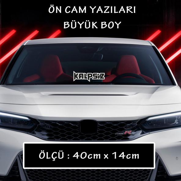 kalpsiz ukala yazı sticker - araba motosikler atv kamyon kamyonet cam uyumlu sticker etiket ürün görseli 1