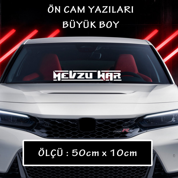 mevzu var türkçe yazı cam sticker - araba motosikler atv kamyon kamyonet cam uyumlu ürün görseli 1