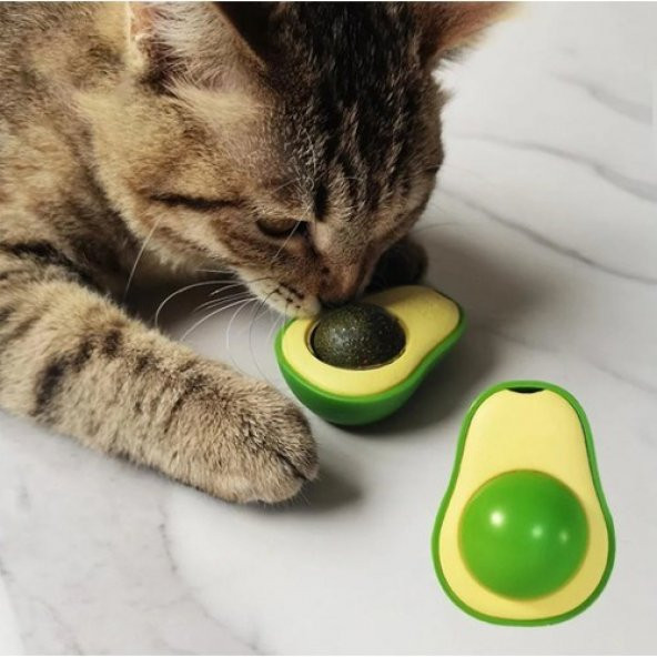 Kedi Nanesi Avokado Catnip Avokado Kedi Otu Topu Avokado Kedi Oyuncağı 1 Adet ürün görseli 1