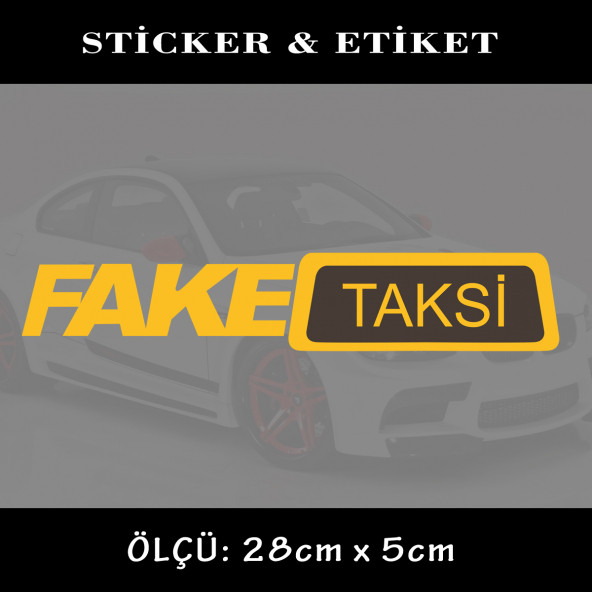 taksi - oto sticker  2 adet  yapıştırma etiket - araba motosiklet dolap kamyon atv uyumlu ürün görseli 1