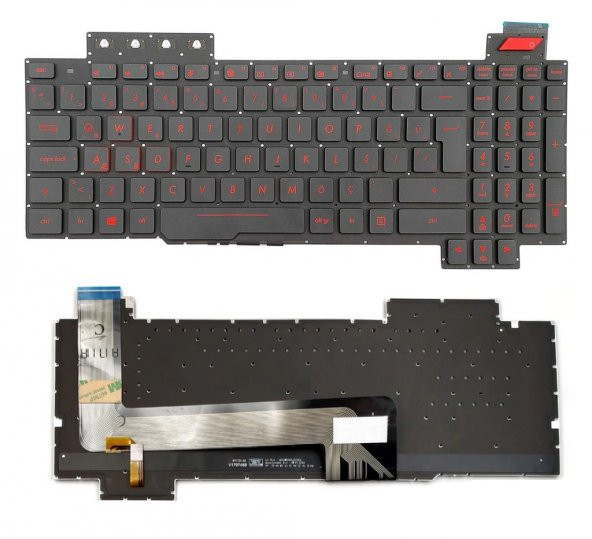 Asus FX503V FX503VD FX503VD-EH73 FX503VD-WH51 Klavye TR / Işıklı nk-kr30800-358708 ürün görseli 1