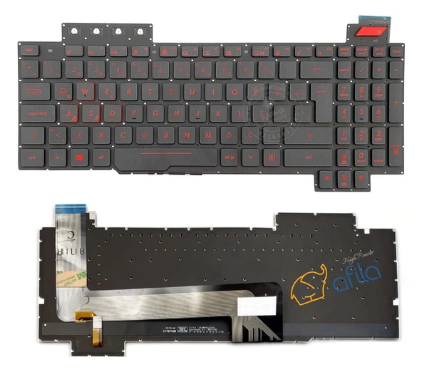 Asus FX503VM FX503VM-EH73 FX503VM-NS52 Klavye TR / Işıklı - Resim 2