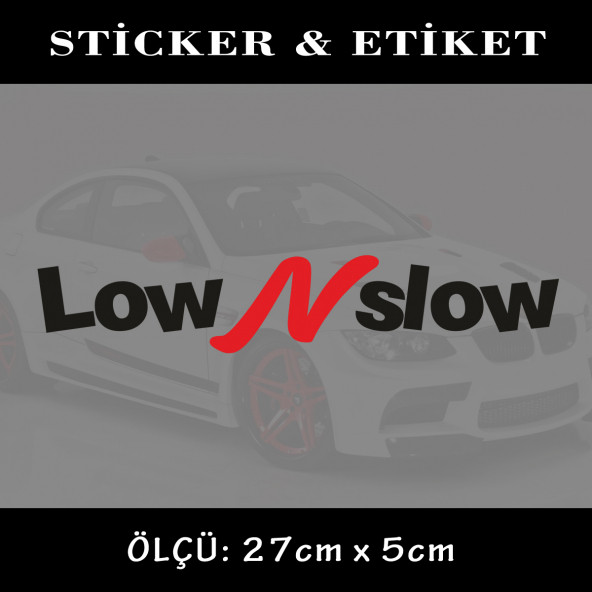 slow tuning yazı-  2 ADET oto sticker yapıştırma etiket - araba motosiklet dolap kamyon atv uyumlu ürün görseli 1