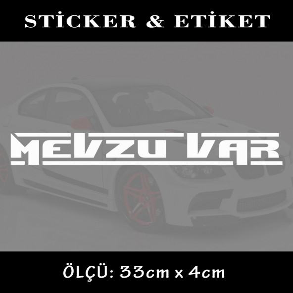 mevzu sticker- oto sticker yapıştırma etiket - araba motosiklet dolap kamyon atv uyumlu ürün görseli 1
