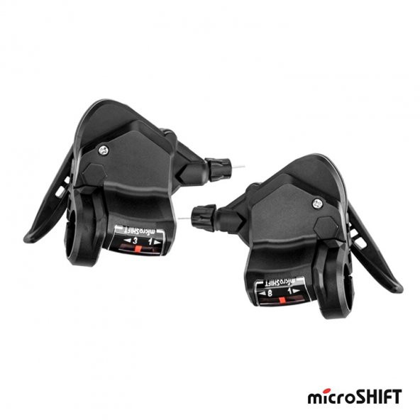 Vites Kolu - Microshift TS38-8, 3x8 siyah Takım ürün görseli 1