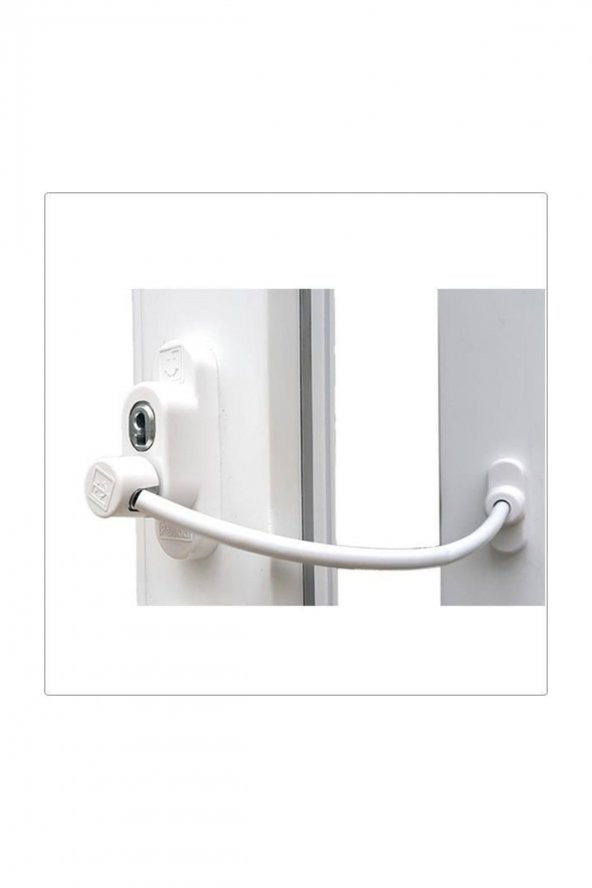 Çelik Halatlı Pvc Pencere Emniyet Çocuk Güvenlik Kilidi ürün görseli 1
