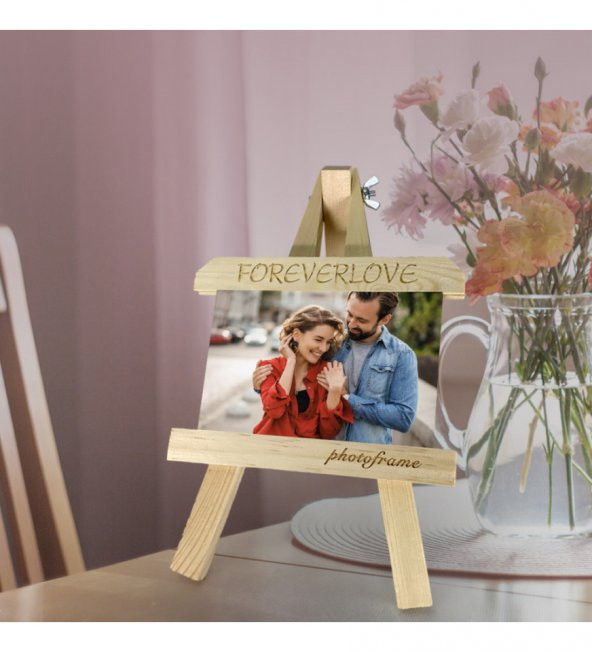 Anneler Günü Fotoğraf Baskılı Ahşap Şovalye Çerçeve Anneye Hediye HK2651 ürün görseli 1