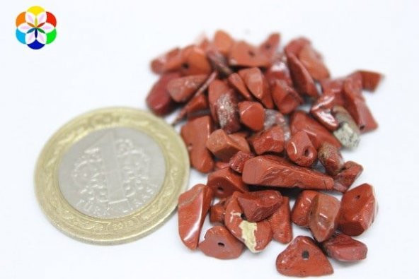Delikli Jasper Taşı Mini Boy 50 adet ürün görseli 1