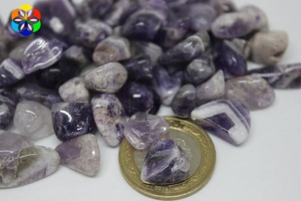 Ametist Taşı Leblebi Boy 50 Gram ürün görseli 1