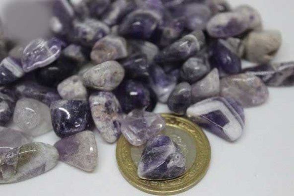 Ametist Taşı Leblebi Boy 50 Gram - Resim 3