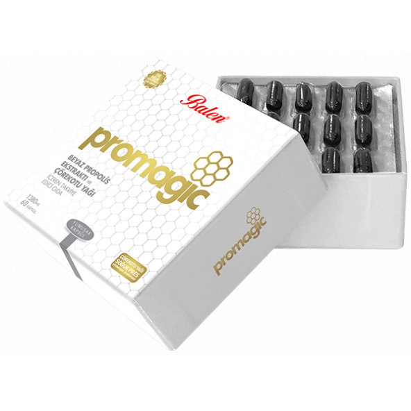 Balen Promagic Propolis Ekstraktı ve Çörekotu Yağı İçeren Yumuşak Kapsül ürün görseli 1